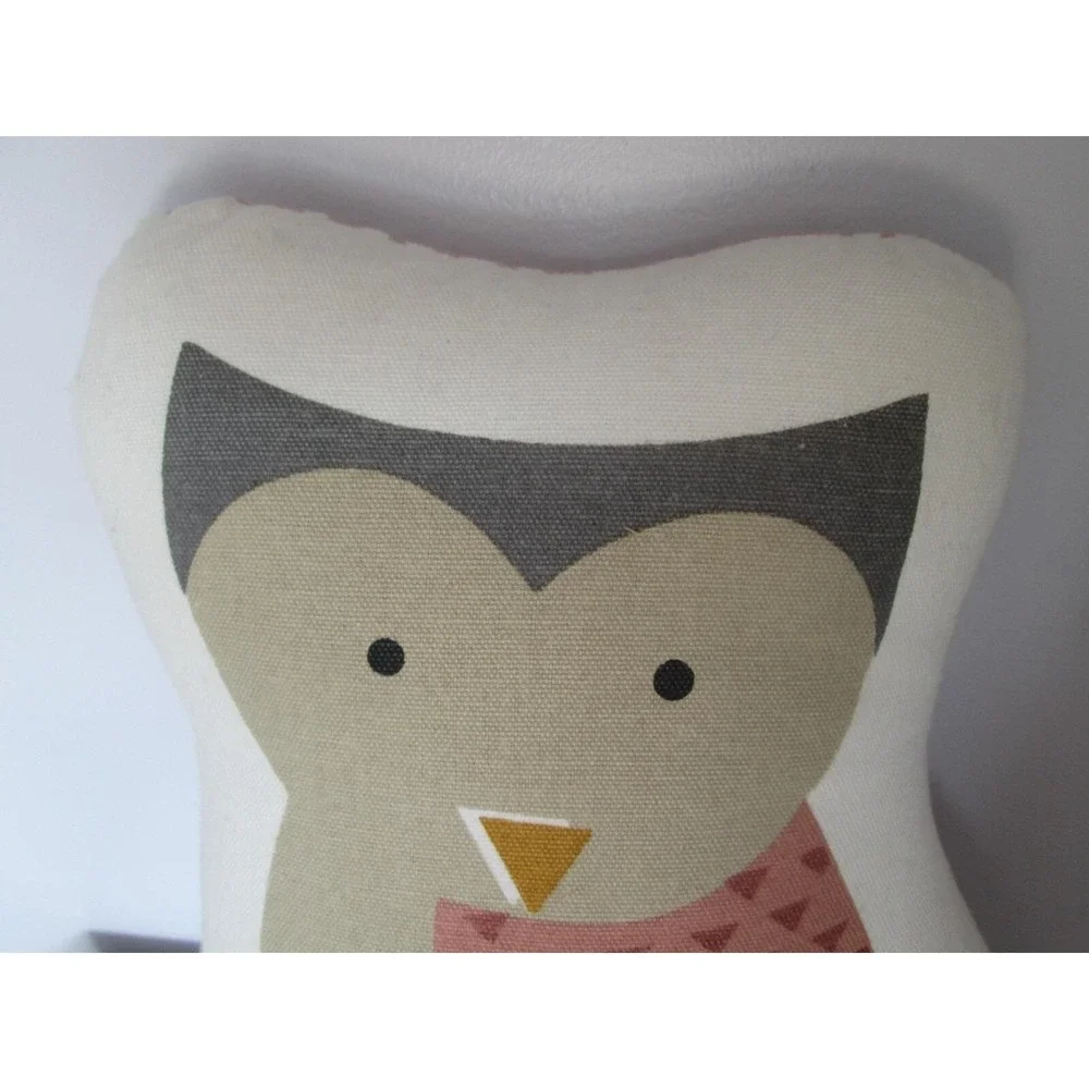 Owl Bird shape Throw Bed Pillow 100%‎ cotton 12